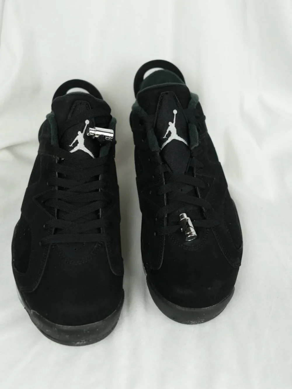 NWT Nike Air Jordan 6 Retro Low Suede Sneakers Black Size 9